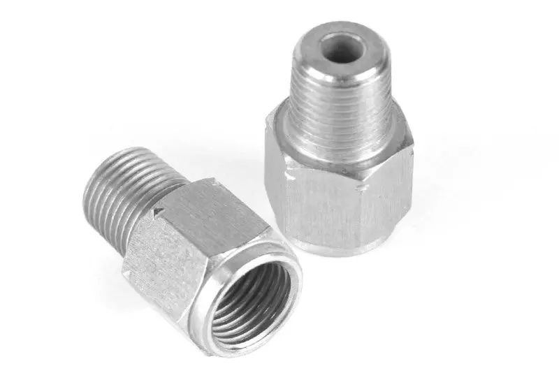 Haltech M10 X 1.0 To 1/8 Bspt Adaptor - Stainless Steel 1