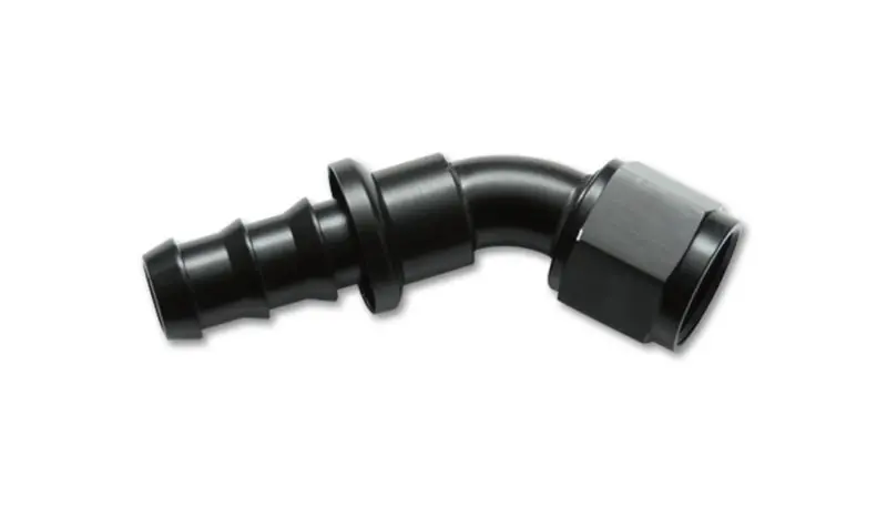 Vibrant -8An Push-On 45 Deg Hose End Fitting - Aluminum - 22408 2