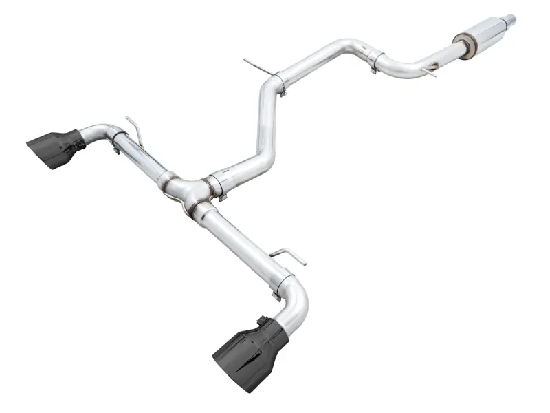 Awe 2022 Vw Gti Mk8  Track Edition Exhaust - Diamond Black Tips 1