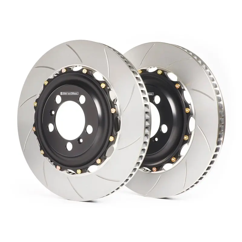 Girodisc 97-04 Audi A6/Allroad (C5 W/Brembo 18Z 6 Pot) Zinc Plated Slotted Front Rotors 1