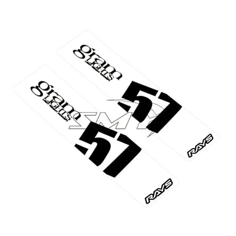 Gram Lights 57Dr/57Cr Spoke Sticker White (2 Pcs) 1