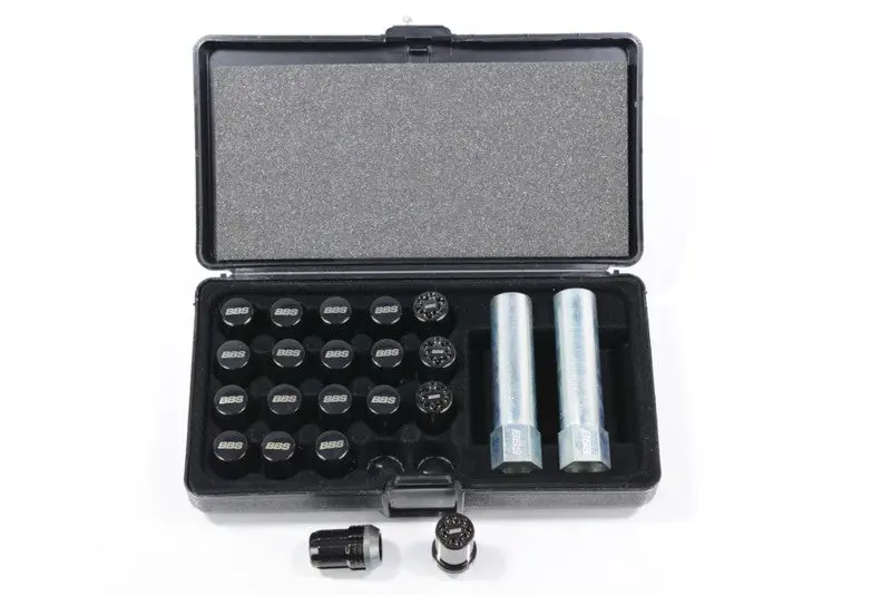 Bbs Mcgard Lug Nut Set 12X1.25 Black - W/Locks 1
