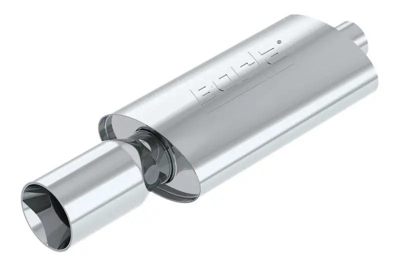 Borla Boomer Muffler Thumper Oval 2-1/4In In 4In Side Round Out 1