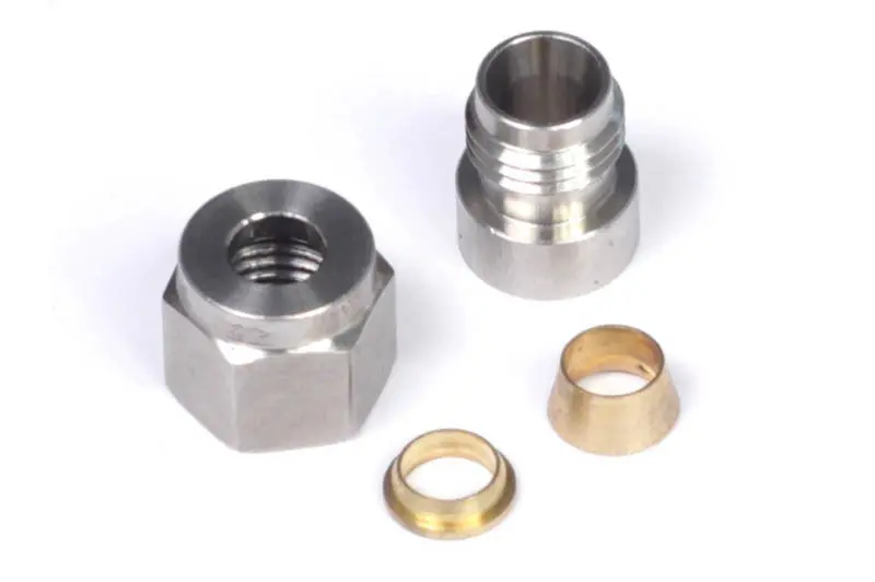Haltech 1/4In Stainless Steel Weld-On Kit W/Nut & Ferrule 1
