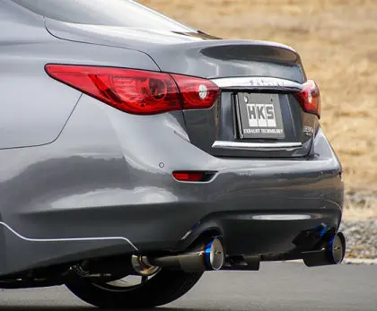 Hks Infiniti Q50 Hybrid Vq37 Dual Hi-Power Titanium Tip Catback Exhaust - 32009-Kn001 1