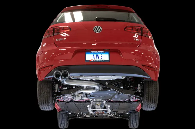 Awe Tuning Vw Mk7 Golf 1.8T Touring Edition Exhaust W/Chrome Silver Tips (90Mm) 1