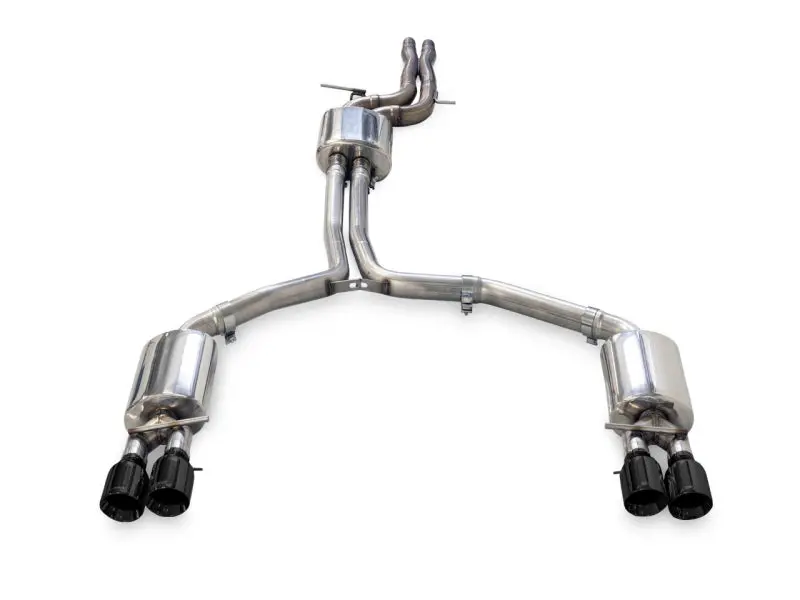 Awe Tuning Audi C7.5 A7 3.0T Touring Edition Exhaust - Quad Outlet Diamond Black Tips 1