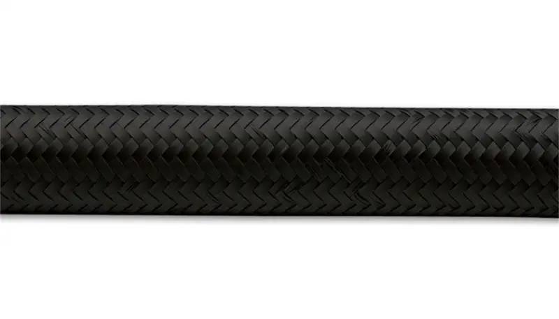 Vibrant -16 An Black Nylon Braided Flex Hose .89In Id (50 Foot Roll) - 12003 2