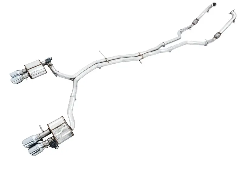 Awe Tuning Audi B9 S5 Sportback Switchpath Exhaust - Non-Resonated (Silver 102Mm Tips) 1