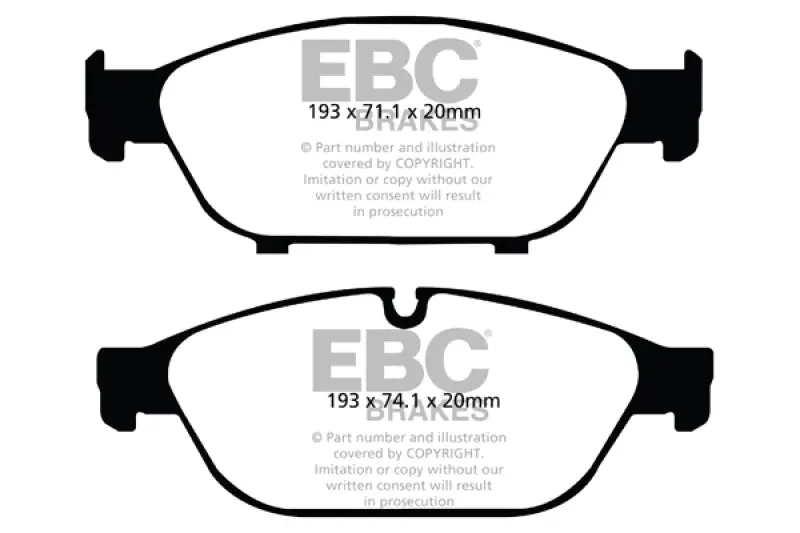 Ebc 12+ Audi A6 Quattro 3.0 Supercharged Redstuff Front Brake Pads 1