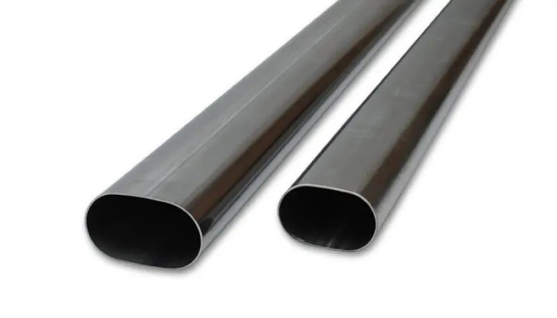 Vibrant 4In Oval (Nominal Size) T304 Ss Straight Tubing (16 Ga) - 5 Foot Length 1