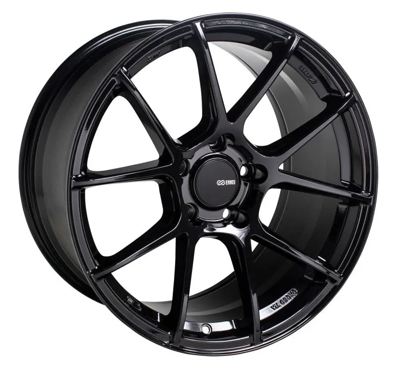 Enkei Ts-V 18X8 5X114.3 35Mm Offset 72.6Mm Bore Gloss Black Wheel 1