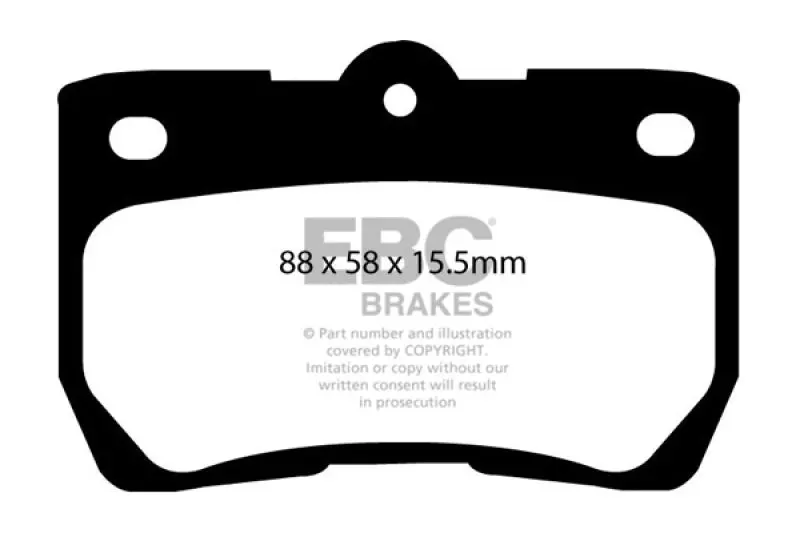 Ebc 06-07 Lexus Gs300 3.0 Ultimax2 Rear Brake Pads 2
