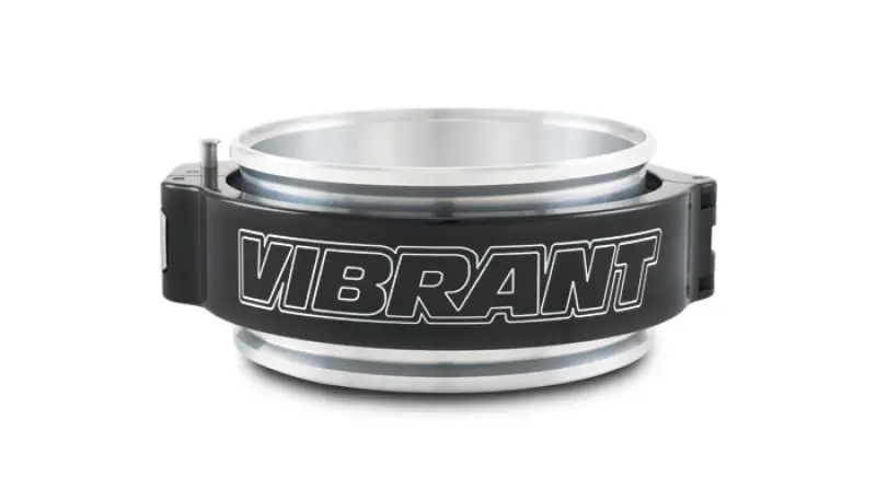 Vibrant 4In O.D. Aluminized Hd 2.0 Clamp Assembly - Anodized Black 1