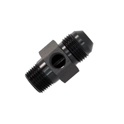 Performance World - 8020606 -6An To 3/8" Npt Fuel Pressure Adapter With 1/8" Npt Takeoff 1