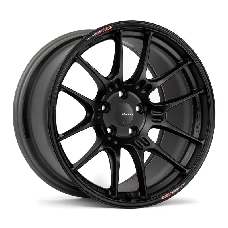 Enkei Gtc02 18X10.5 5X114.3 15Mm Offset 75Mm Bore Matte Black Wheel 1