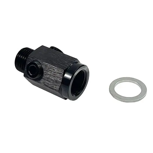 Performance World - 81012 M12x1.5 Inline Gauge Adapter Fitting With 1/8" Npt Take-Offs 1