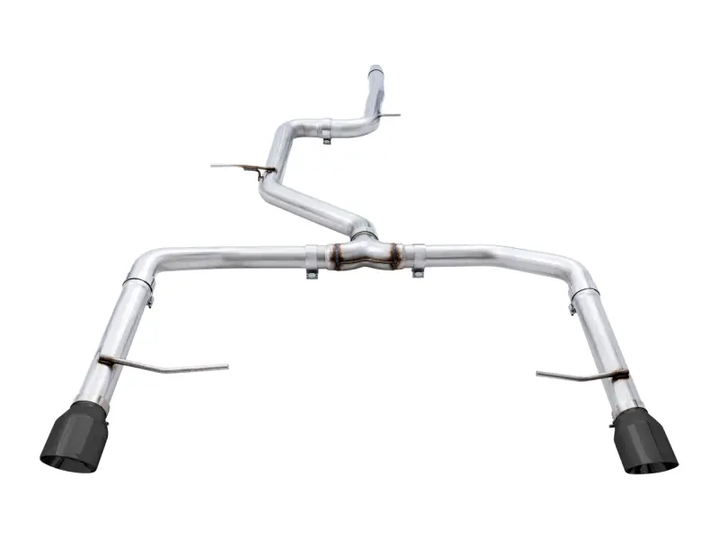 Awe Tuning 18-21 Volkswagen Jetta Gli Mk7 Track Edition Exhaust - Diamond Black Tips (Fits Oem Dp) 1