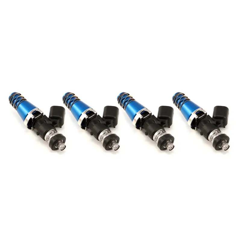 Injector Dynamics Id1050x Injectors 11Mm (Blue) Adaptor Tops Denso Lower (Set Of 4) - Id1050.60.11.D.4 1