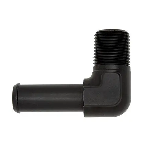 Performance World - 8420402 1/8" Npt To 1/4" Id Hose Adapter 90 Degree 1