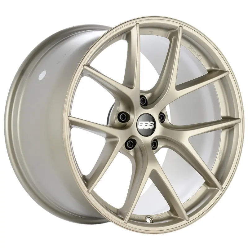 Bbs Unlimited Ci-R 19X8.5 Et65.5 (Face 0) Satin White-Gold Wheel 1