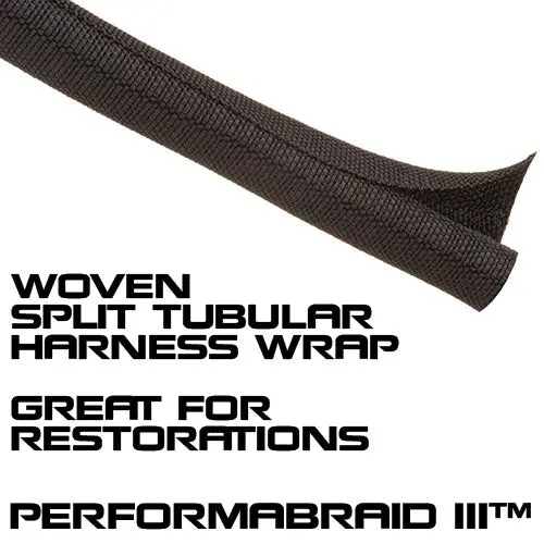 Performance World - 886050 Performabraid Iii Split Loom Sleeving 1/2" X 15' 1