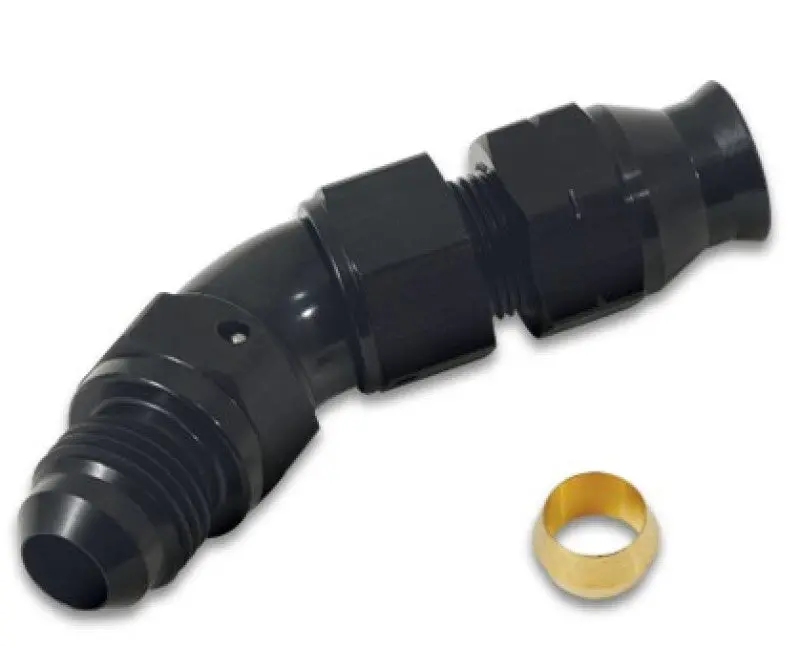 Vibrant 45 Degree 3/8In Tube To Male -6An Flare Adapter W/ Olive Inserts 2