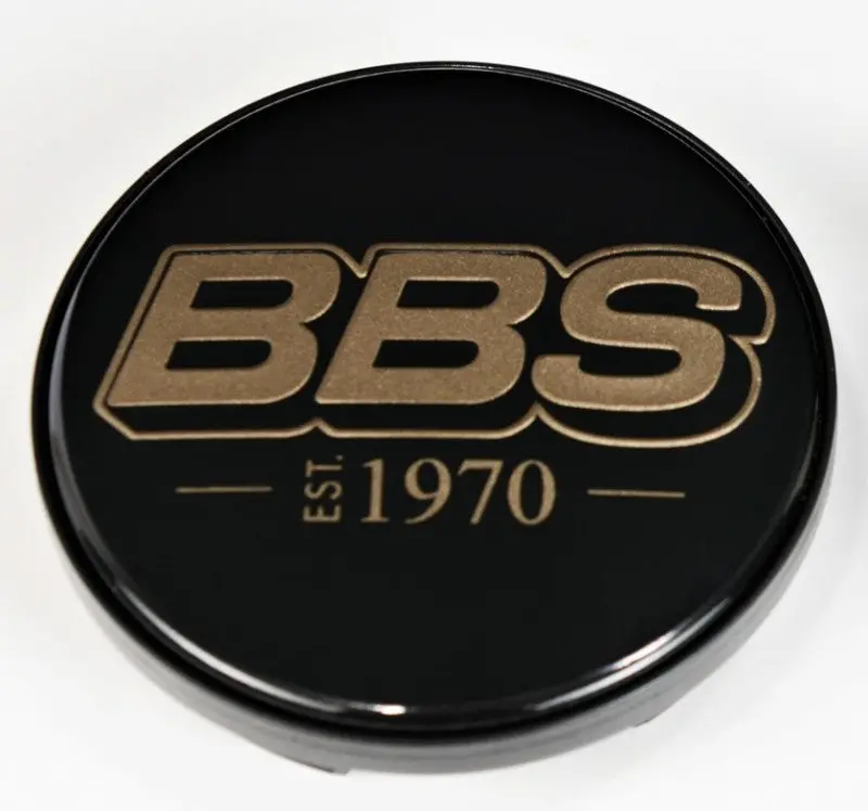 Bbs Center Cap 56Mm Black/Gold Est. 1970 Anniversary W/Bbs Logo (5-Tab) 1
