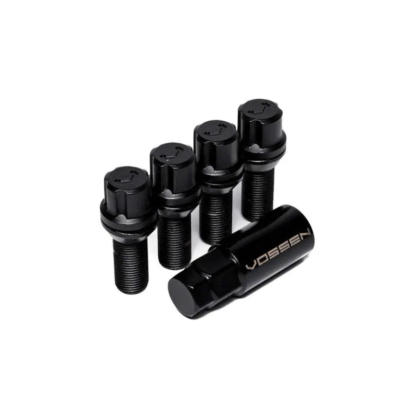 Vossen 30Mm Lock Bolt - 14X1.5 - 17Mm Hex - Cone Seat - Black (Set Of 4) 1