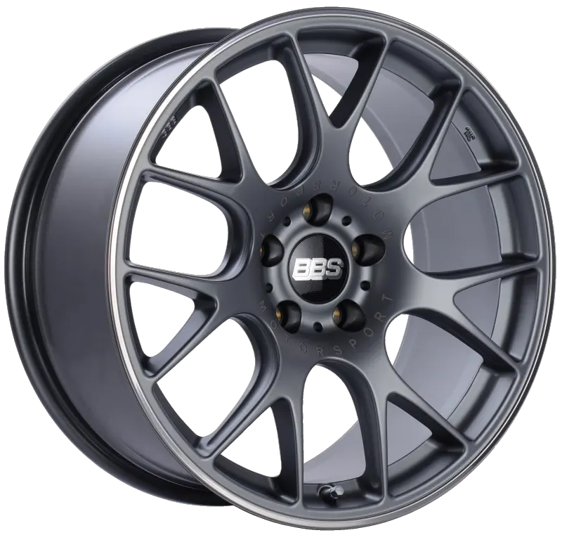 Bbs Ch-R 19X9.5 5X112 Et35 Satin Titanium Polished Rim Protector Wheel -82Mm Pfs/Clip Required 1