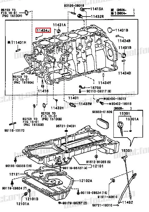 Genuine Toyota Jz Cylinder Head Dowel - 90253-14003 2