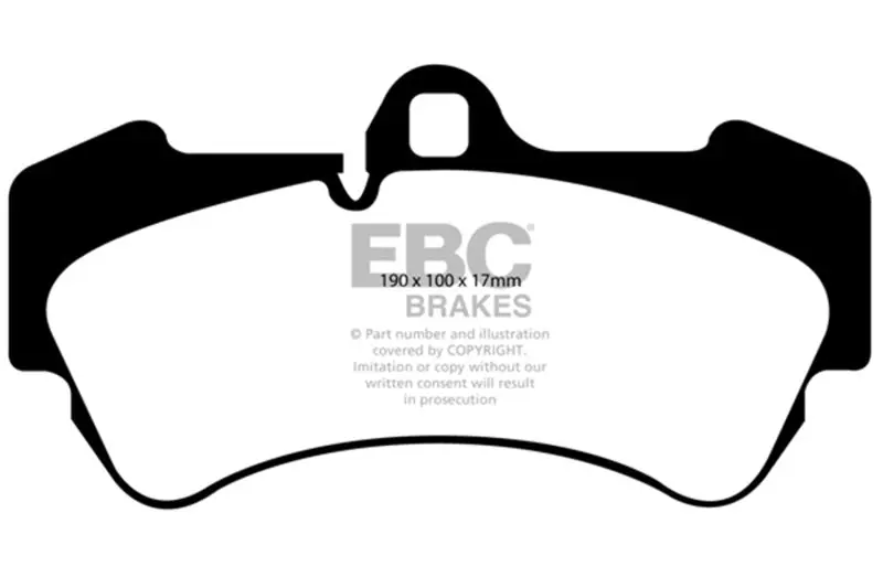 Ebc 04-07 Porsche Cayenne 3.2 Yellowstuff Front Brake Pads 1