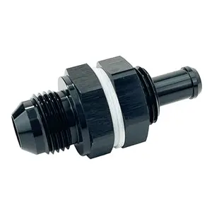 Performance World - 92168 8An Male To 3/8" Tube Fuel Cell Bulkhead Fitting 1