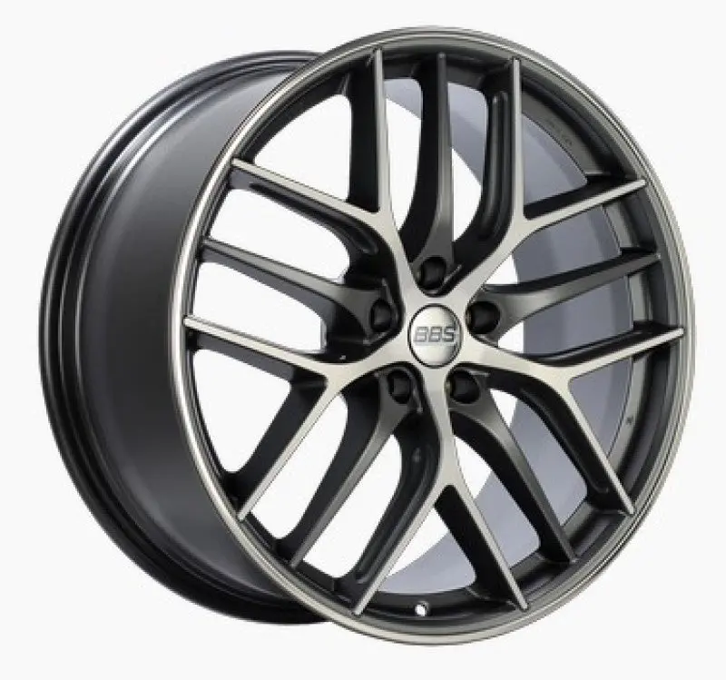 Bbs Cc-R 19X9 5X112 Et42 Satin Graphite Diamond Cut Polished Rim Protector Wheel -82Mm Pfs Required 1