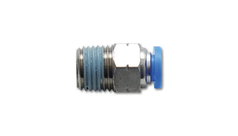 Vibrant Male Straight Pneumatic Vacuum Fitting 1/4In Npt Thread For Use With 3/8In 9.5Mm Od Tubing 1