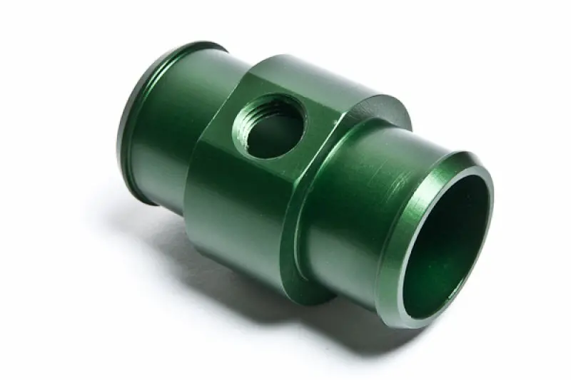Radium Engineering Universal Hose Barb Adapter For 1-1/4In Id Hose ( W/ 1/4Npt Port) - Green - 14-0058 1