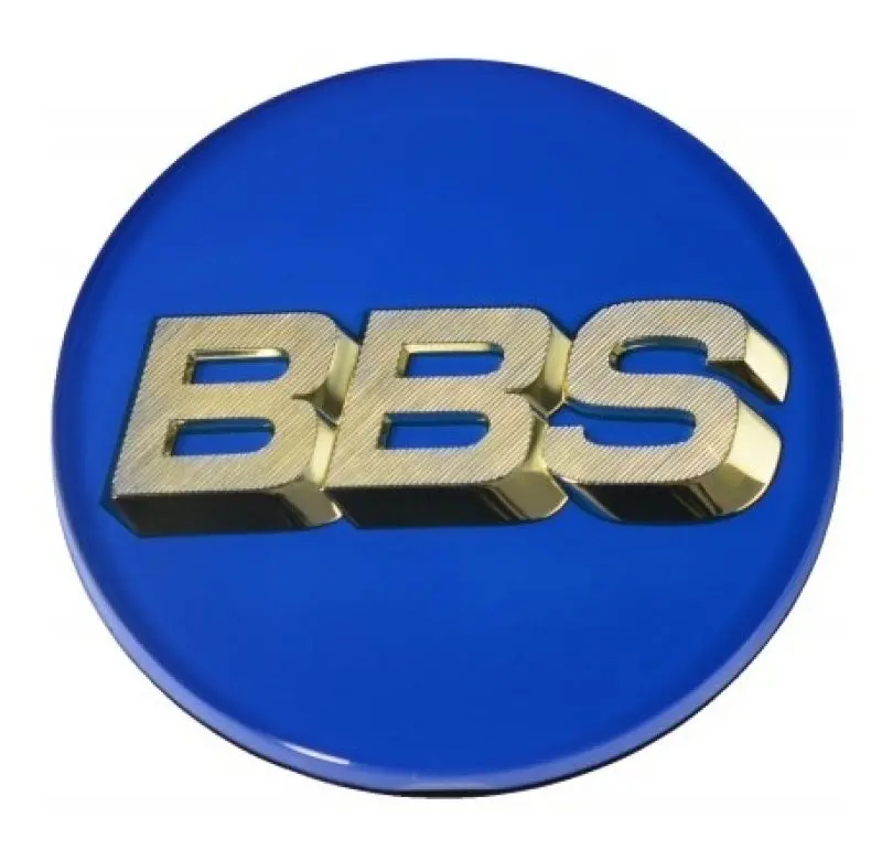 Bbs Center Cap 70.6Mm Blue/Gold (4-Tab) 1