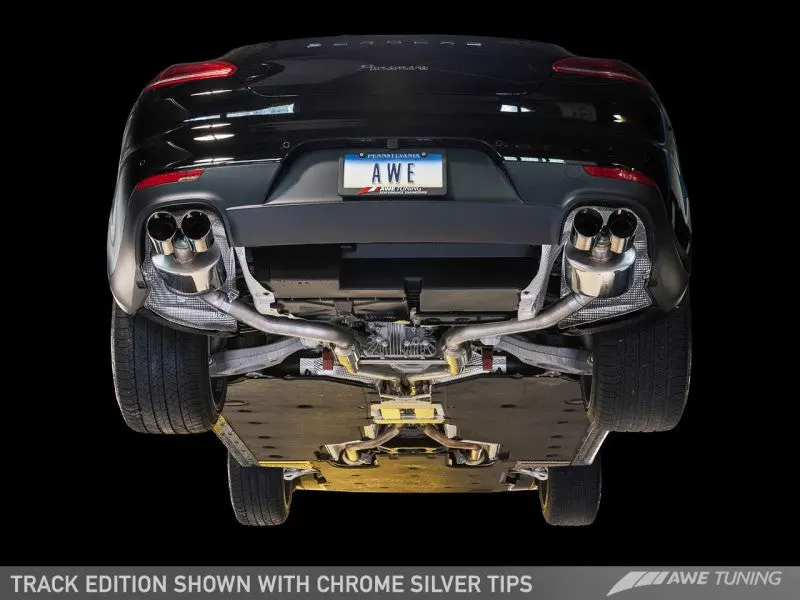Awe Tuning Panamera 2/4 Track Edition Exhaust (2011-2013) - W/Chrome Silver Tips 1