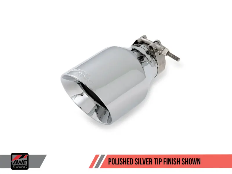 Awe Tuning Mk5 Jetta Mk6 Sportwagen 2.5L Track Edition Exhaust - Polished Silver Tips 1