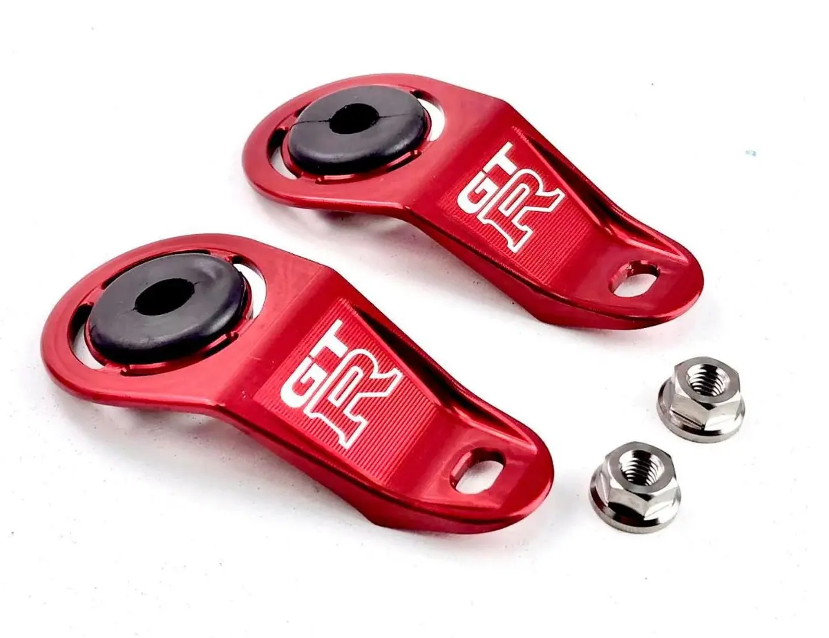 Platinum Racing Products Radiator Brackets Inc Titanium Hardware To Suit All Variants Of Nissan Skyline R33 & R34 (Exc Gt-R) 1