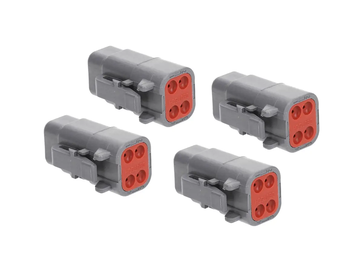 Deutsch Dtm06-4S Connectors (Set Of 4) 1