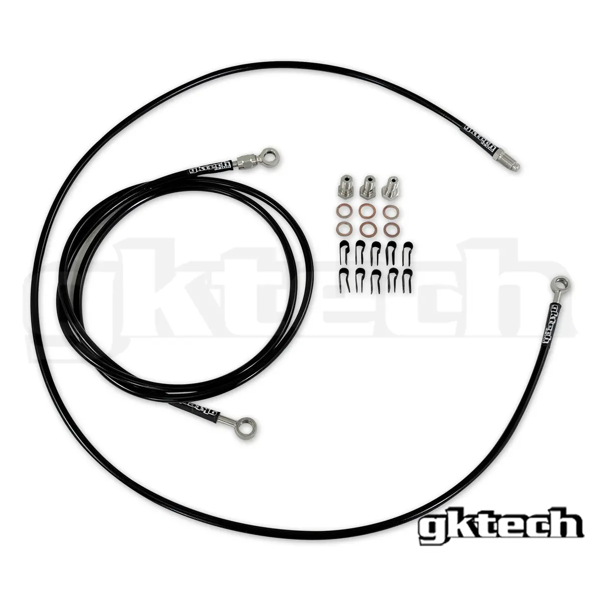 Gktech - In-Line E-Brake Braided Brake Line Kit - Behind Shifter - Rhd - Hddn-Ilnr 2