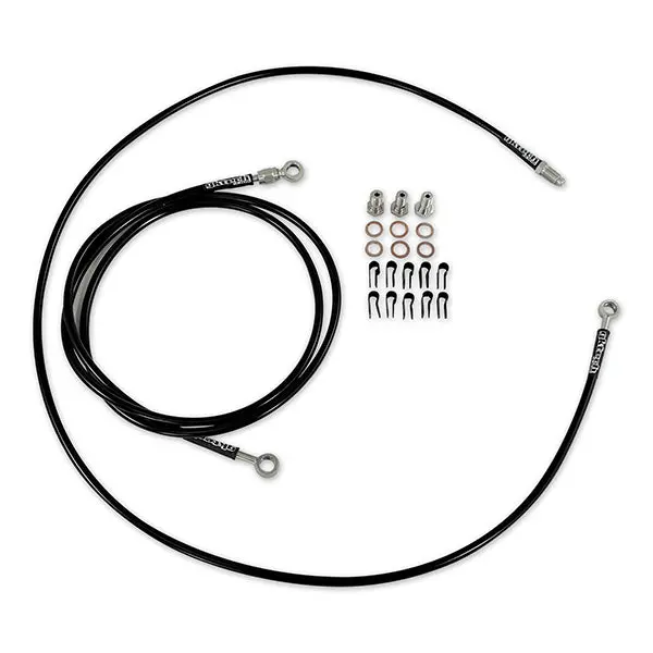 Gktech - In-Line E-Brake Braided Brake Line Kit - In Front Of Shifter - Rhd - Budg-Ilne 1