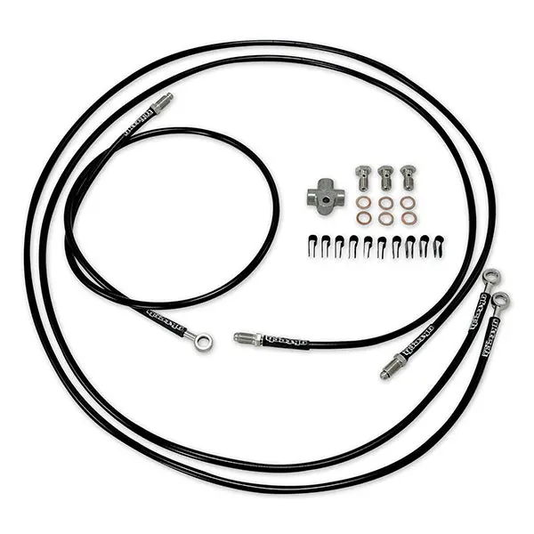 Gktech - Fr-S / Gr86 / Brz E-Brake Braided Brake Line Kit - Gt86-Dual 1