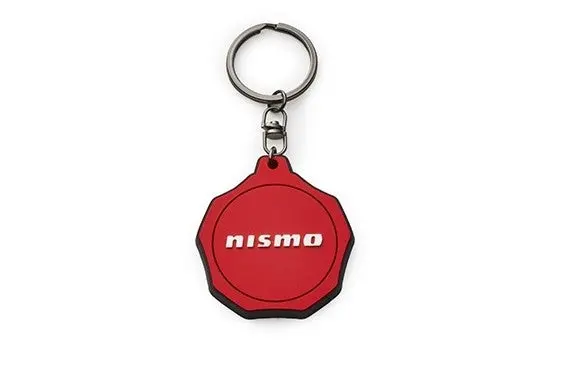 Nismo Oil Filler Cap Rubber Key Ring Red - Kwa10-50U10 1