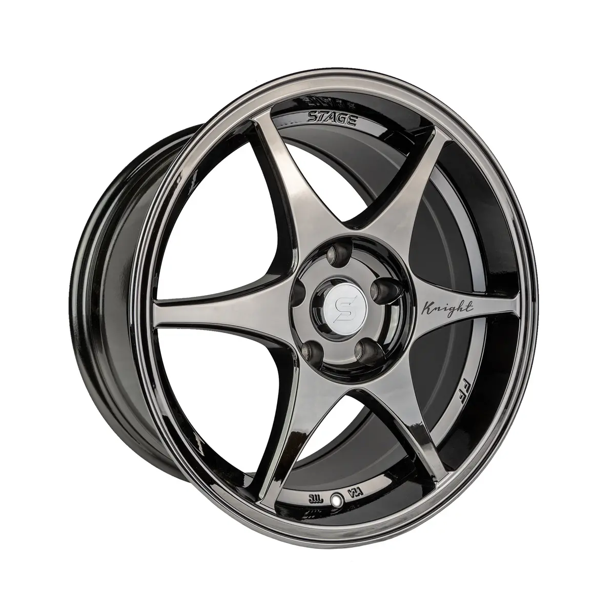 Stage Wheels Knight 17X8 +10Mm 5X120 Cb: 74.1 Color: Black Chrome 1