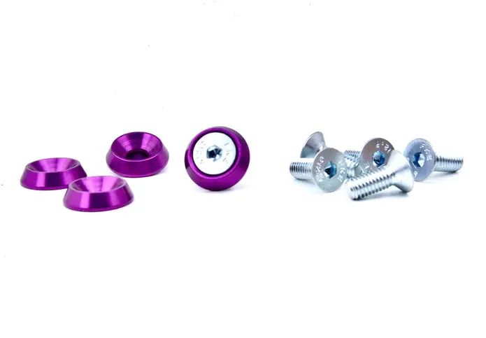 Platinum Racing Products -  M6 X 20Mm Countersunk Vehicle Dress Up Bolts And Washers 1