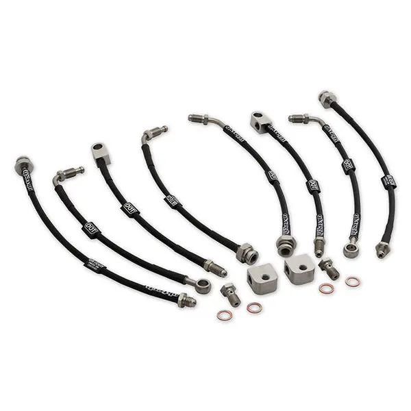 Gktech - R32 Gt-R/Gts4 Braided Brake Lines - Oem Replacement Front And Rear Set - R32r-Brke 1