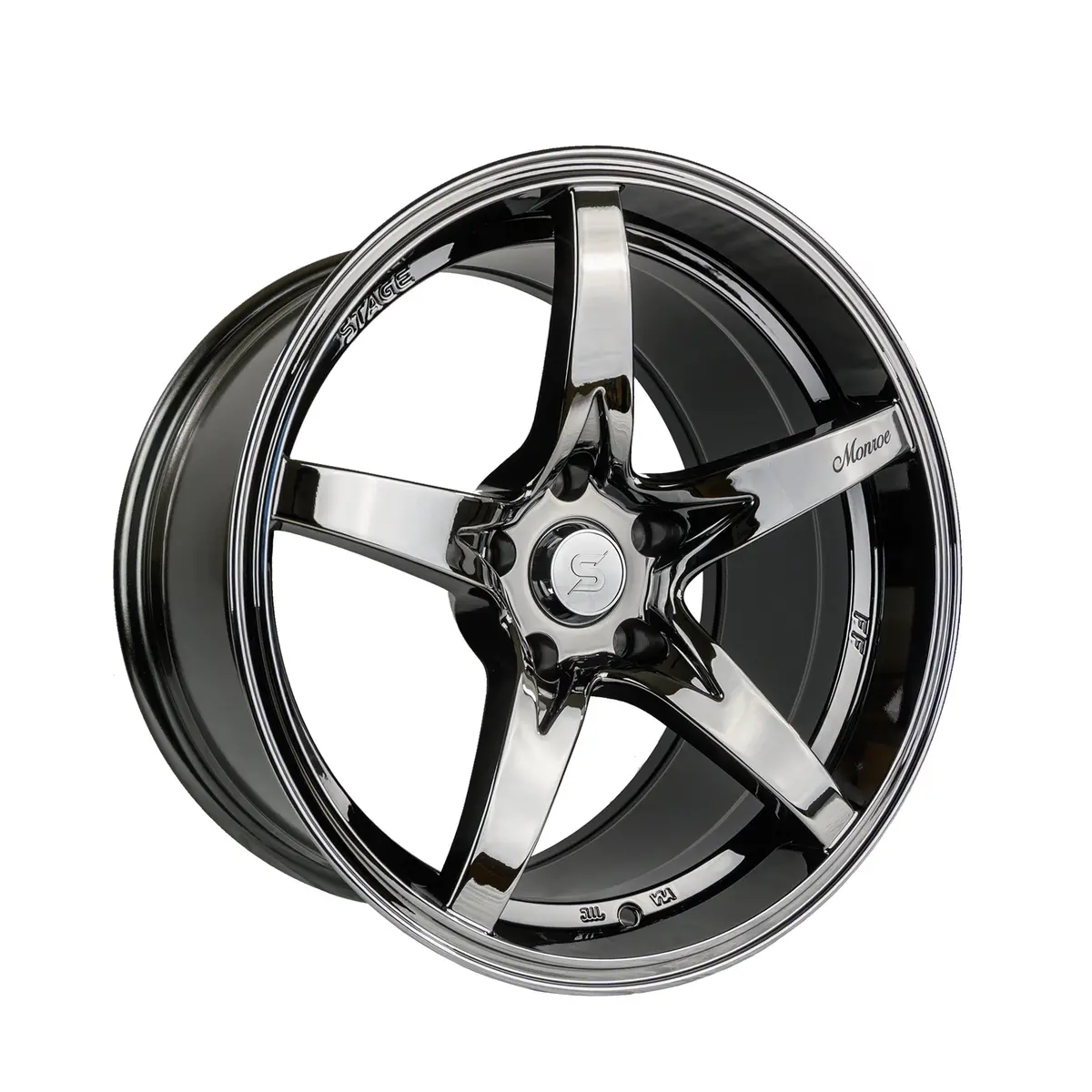 Stage Wheels Monroe 18X10 +0Mm 5X114.3 Cb: 73.1 Color: Black Chrome 1