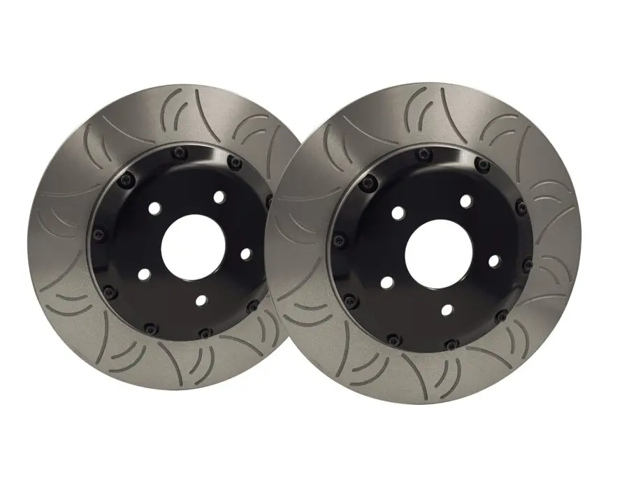 Gktech - Hfm 324Mm R33/R34 Gtr Front Slotted Rotors (Sold As A Pair) - 2 Piece Rotors - Hfm-Niss-Brk-00017 1
